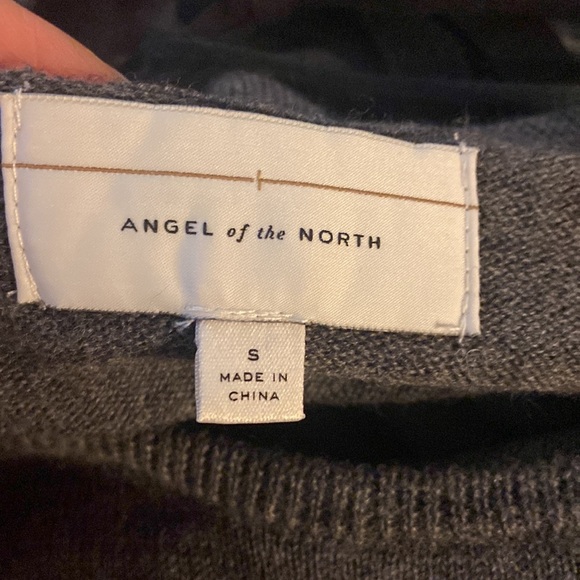 Angel of the North Anthropologie wool blend floral embroidery sweater knit Sz S - Picture 5 of 9